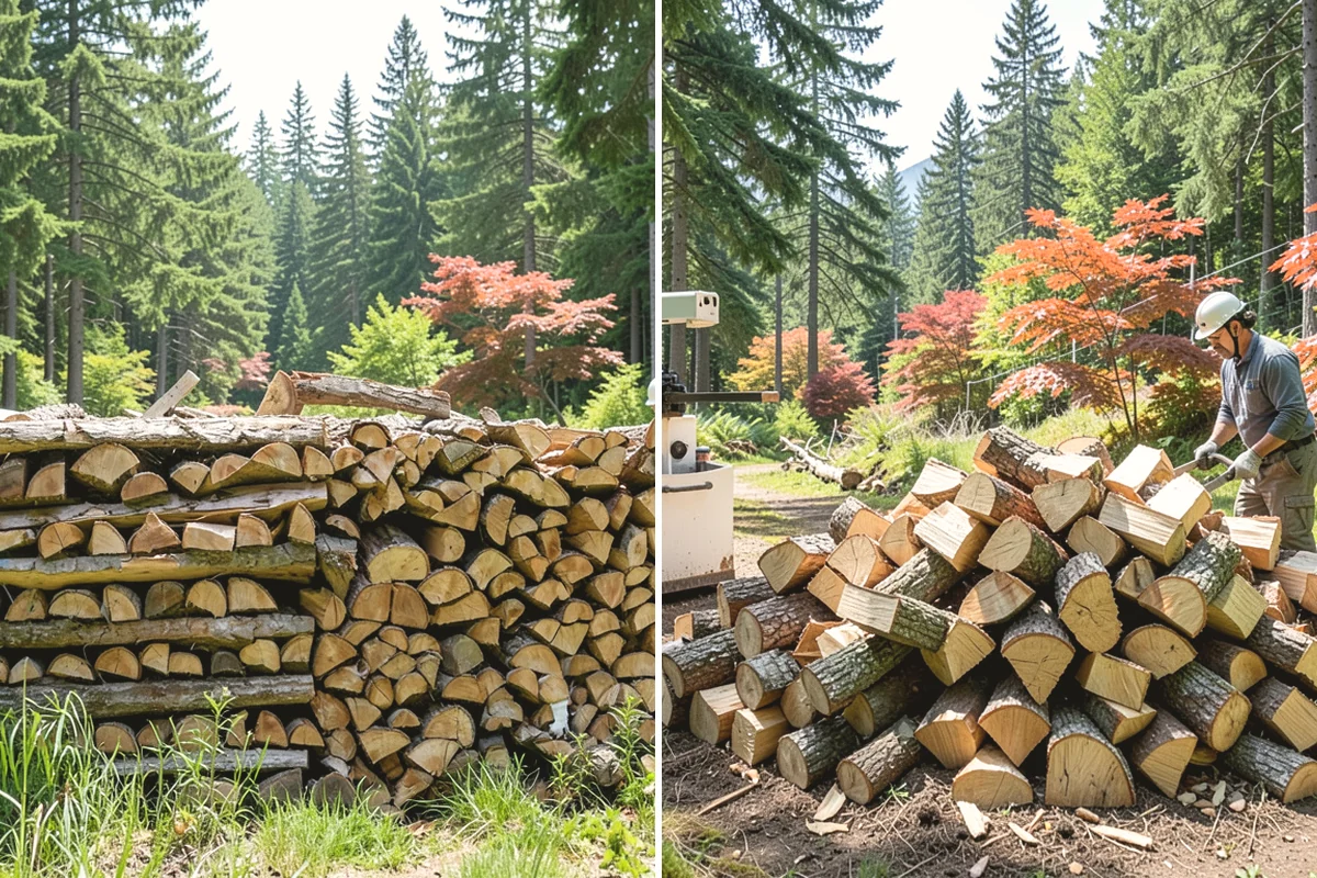Firewood Organization in Mercer Island, King County, WA - Assess the existing pile and clear the area