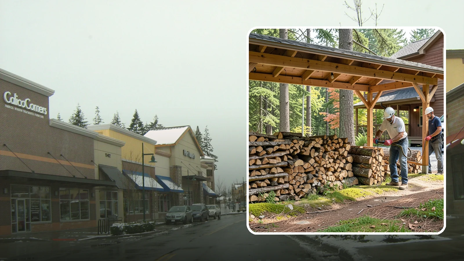 Firewood Organization in Mill Creek, Snohomish County, WA - We reorganize a disorganized woodpile into tidy, well-ventilated stacks that dry faster and are easy to draw from.