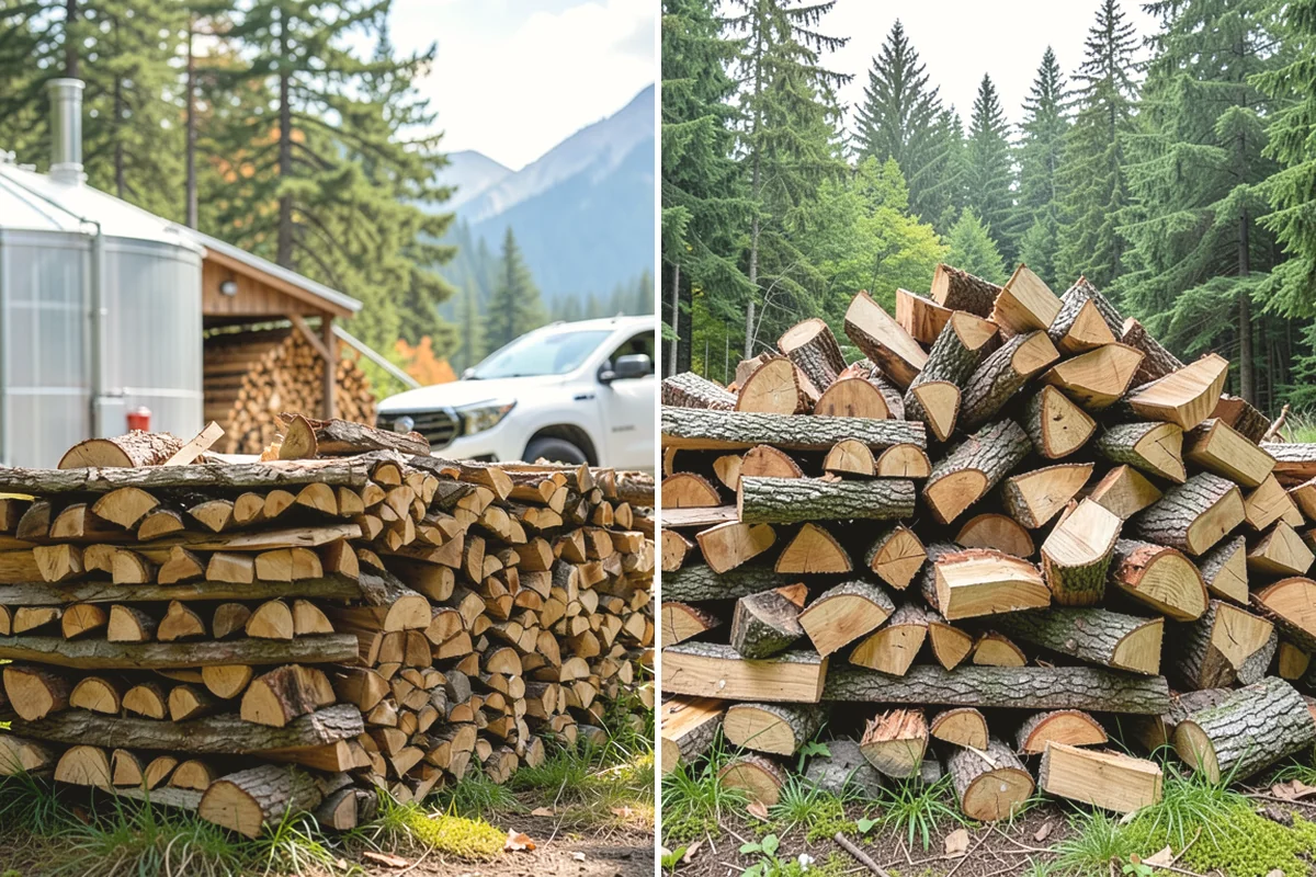 Firewood Organization in Mill Creek, Snohomish County, WA - Assess the existing pile and clear the area
