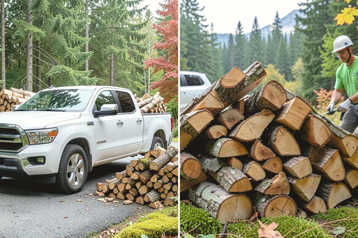 Firewood Organization in Monroe, Snohomish County, WA - Assess the existing pile and clear the area