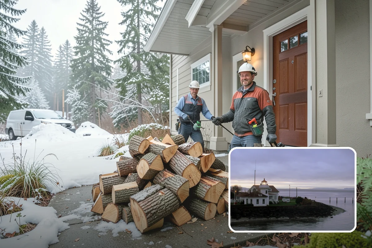 Firewood Organization in Mukilteo, Snohomish County, WA - Turns a rotting heap into fast-drying stacks