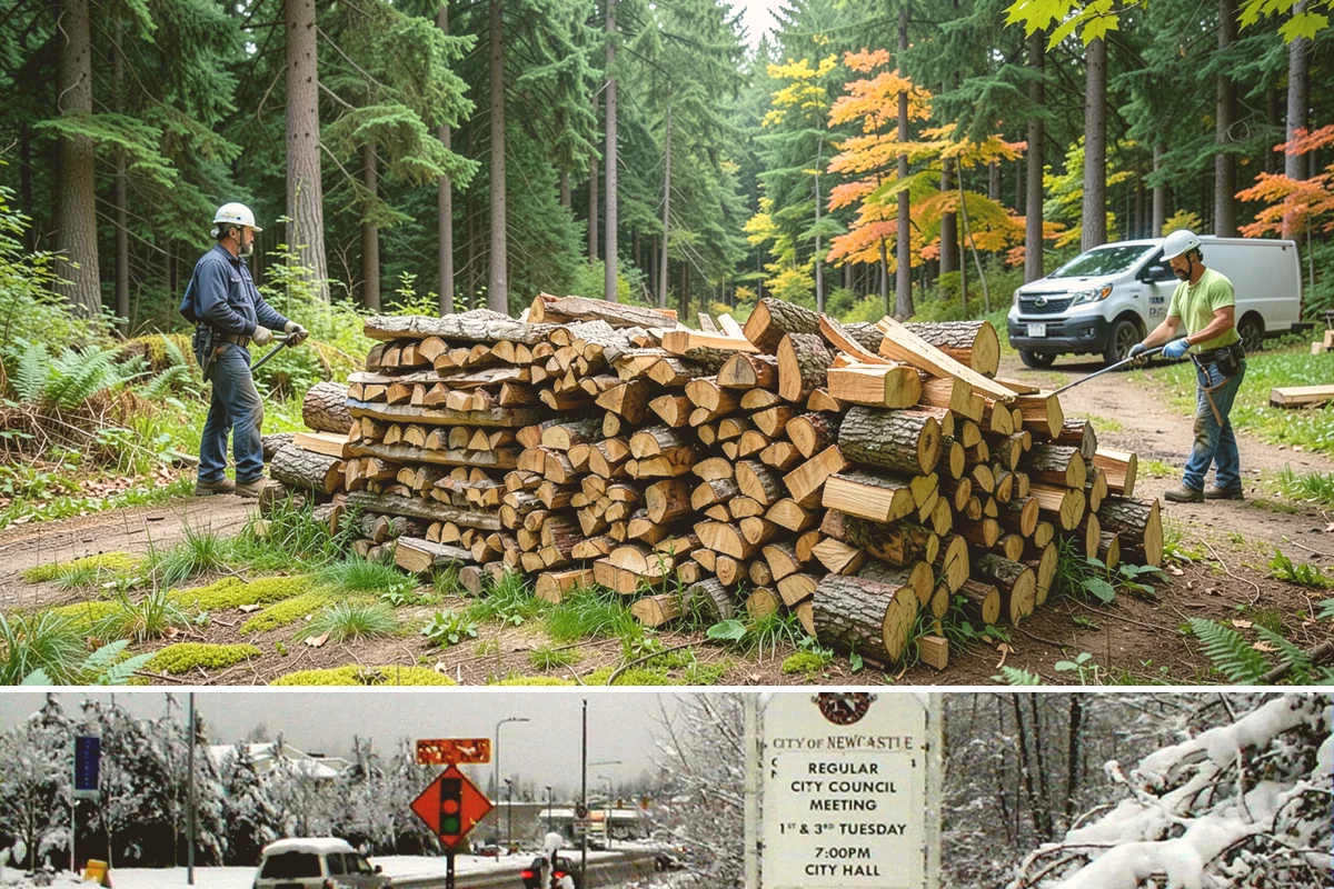 Firewood Organization in Newcastle, King County, WA - Organize your woodpile in spring or summer to give freshly sorted wood the dry months it needs.