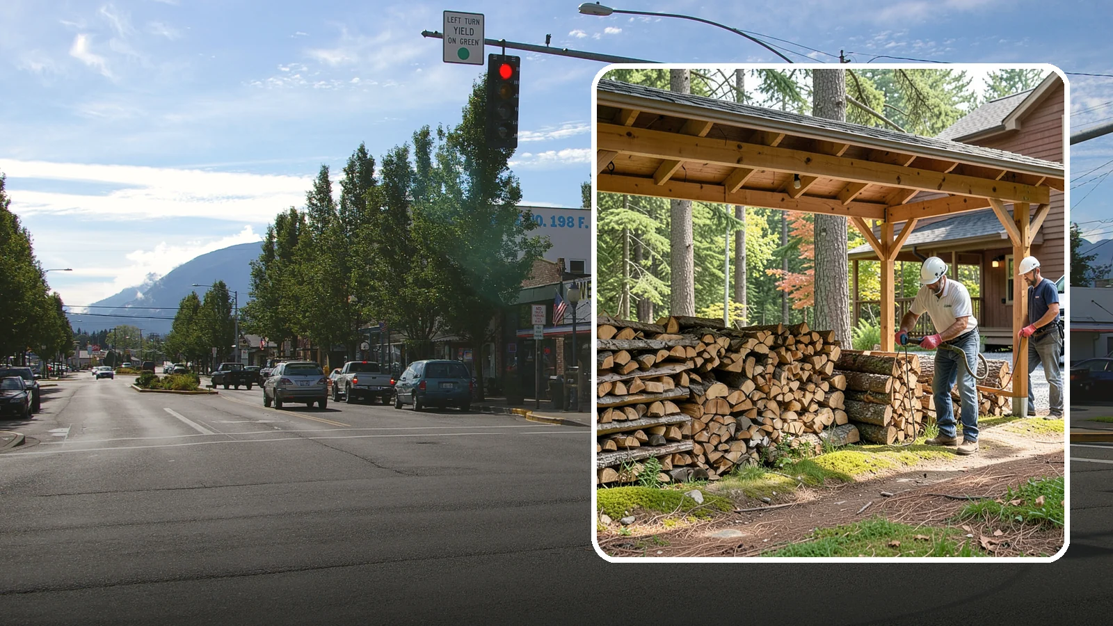 Firewood Organization in North Bend, King County, WA - We reorganize a disorganized woodpile into tidy, well-ventilated stacks that dry faster and are easy to draw from.