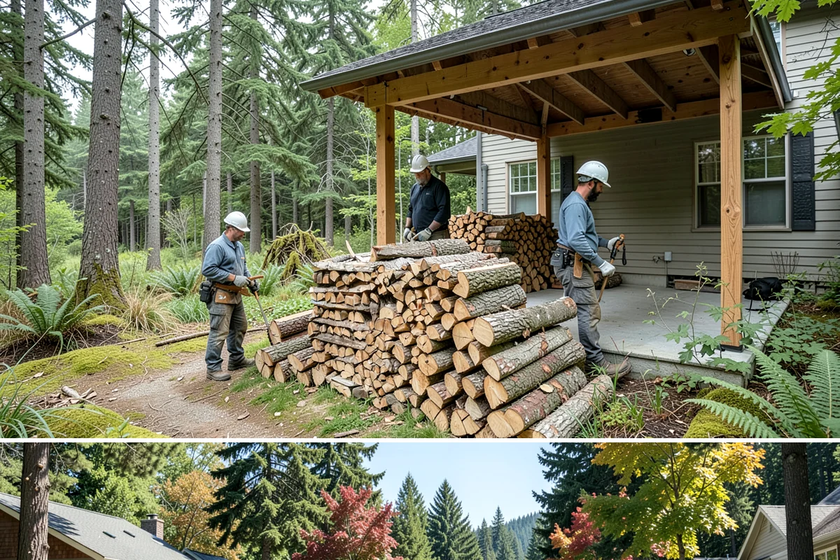 Firewood Organization in Orting, Pierce County, WA - Organize your woodpile in spring or summer to give freshly sorted wood the dry months it needs.