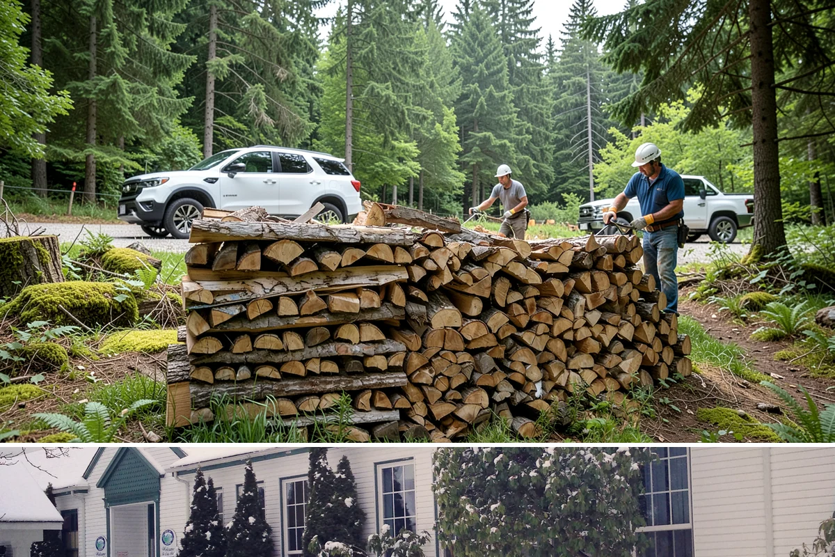 Firewood Organization in Pacific, King County, WA - Organize your woodpile in spring or summer to give freshly sorted wood the dry months it needs.