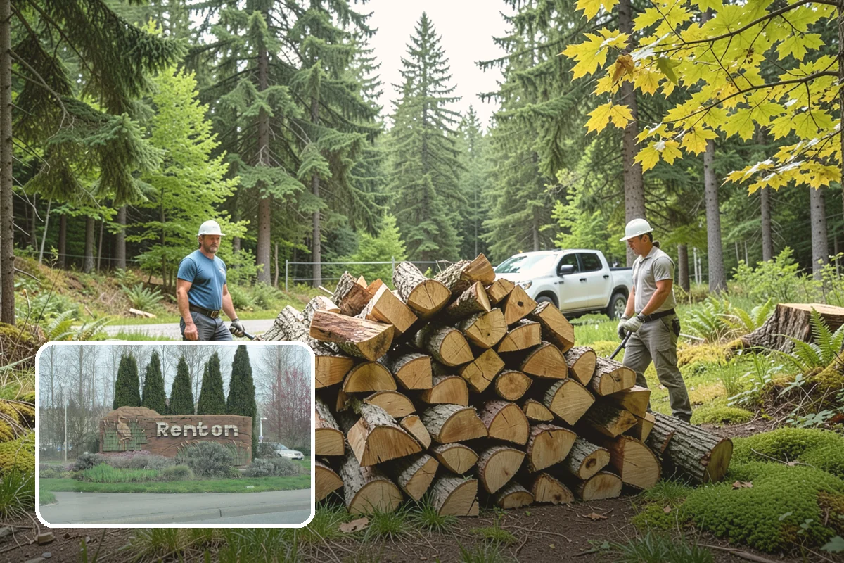 Firewood Organization in Renton, King County, WA - Turns a rotting heap into fast-drying stacks