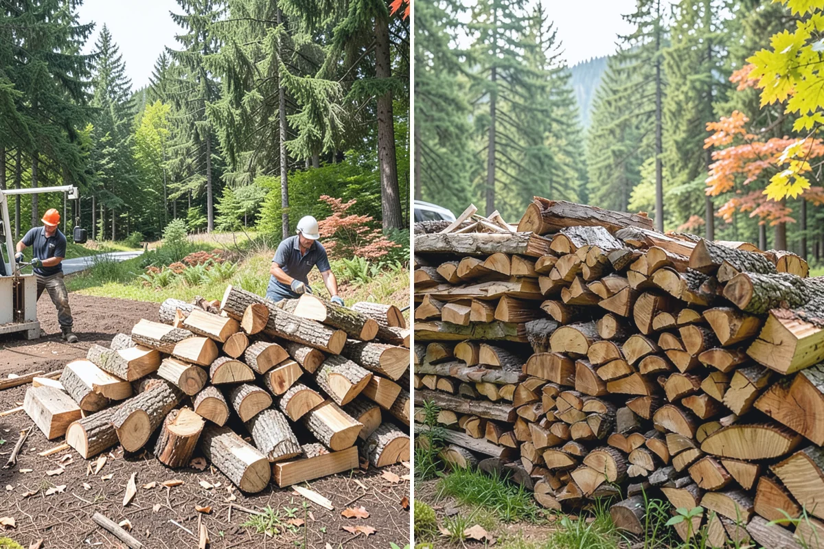 Firewood Organization in Renton, King County, WA - Assess the existing pile and clear the area