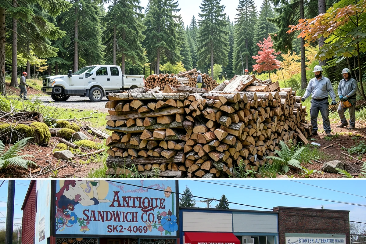 Firewood Organization in Ruston, Pierce County, WA - Organize your woodpile in spring or summer to give freshly sorted wood the dry months it needs.