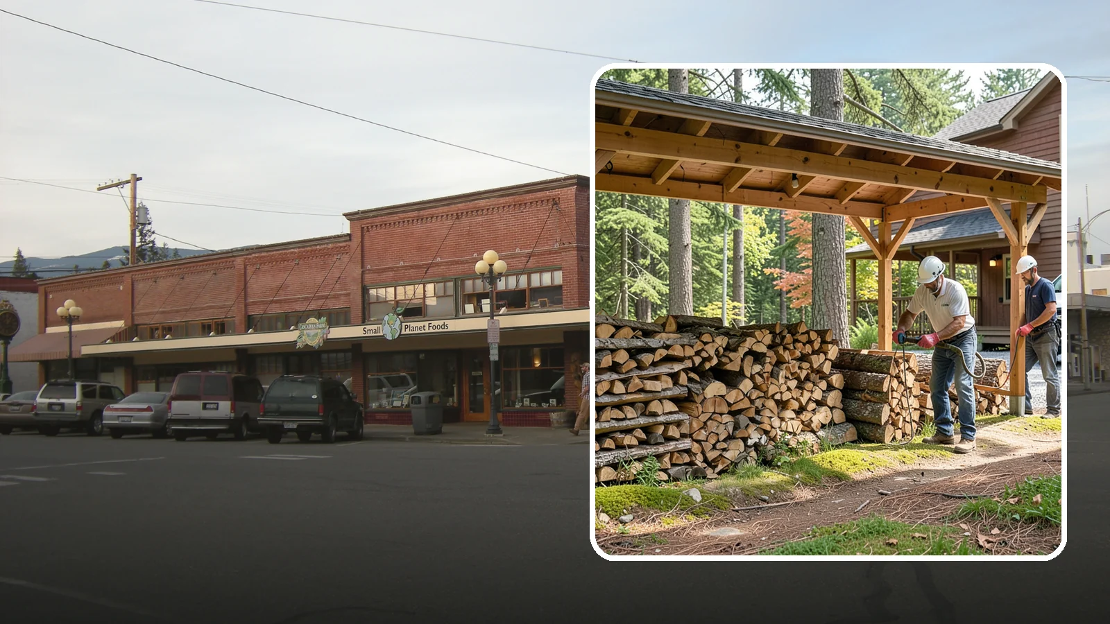 Firewood Organization in Sedro-Woolley, Skagit County, WA - We reorganize a disorganized woodpile into tidy, well-ventilated stacks that dry faster and are easy to draw from.