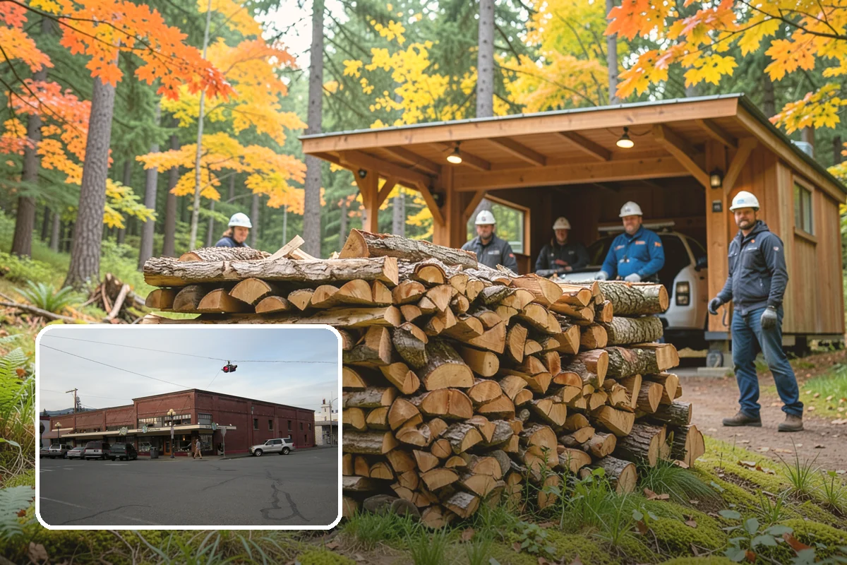 Firewood Organization in Sedro-Woolley, Skagit County, WA - Turns a rotting heap into fast-drying stacks