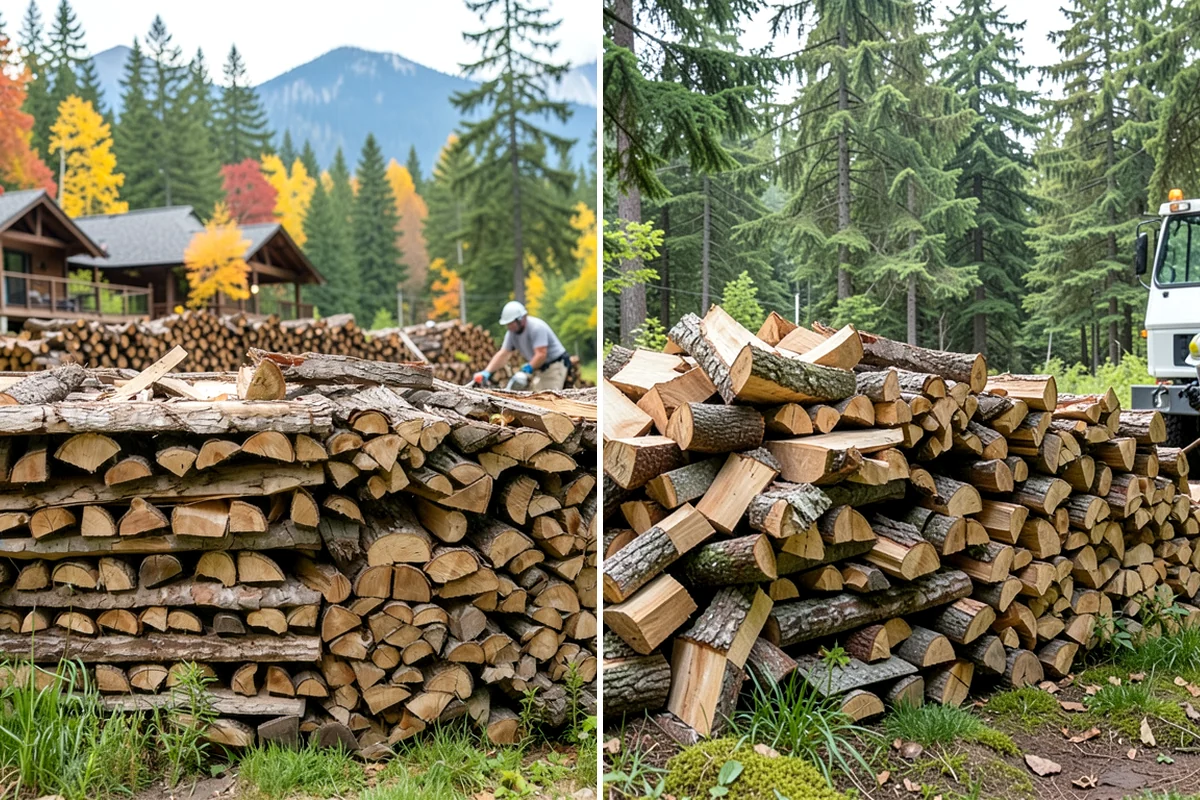 Firewood Organization in Sedro-Woolley, Skagit County, WA - Assess the existing pile and clear the area