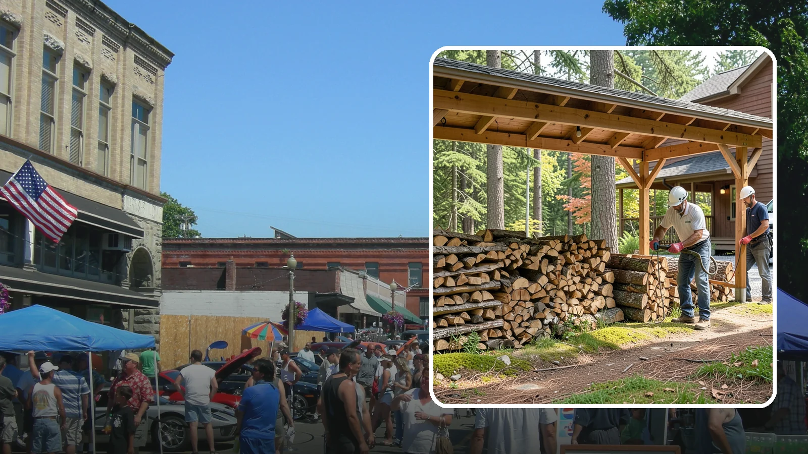 Firewood Organization in Snohomish, Snohomish County, WA - We reorganize a disorganized woodpile into tidy, well-ventilated stacks that dry faster and are easy to draw from.