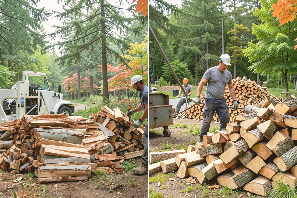 Firewood Organization in Snohomish, Snohomish County, WA - Assess the existing pile and clear the area