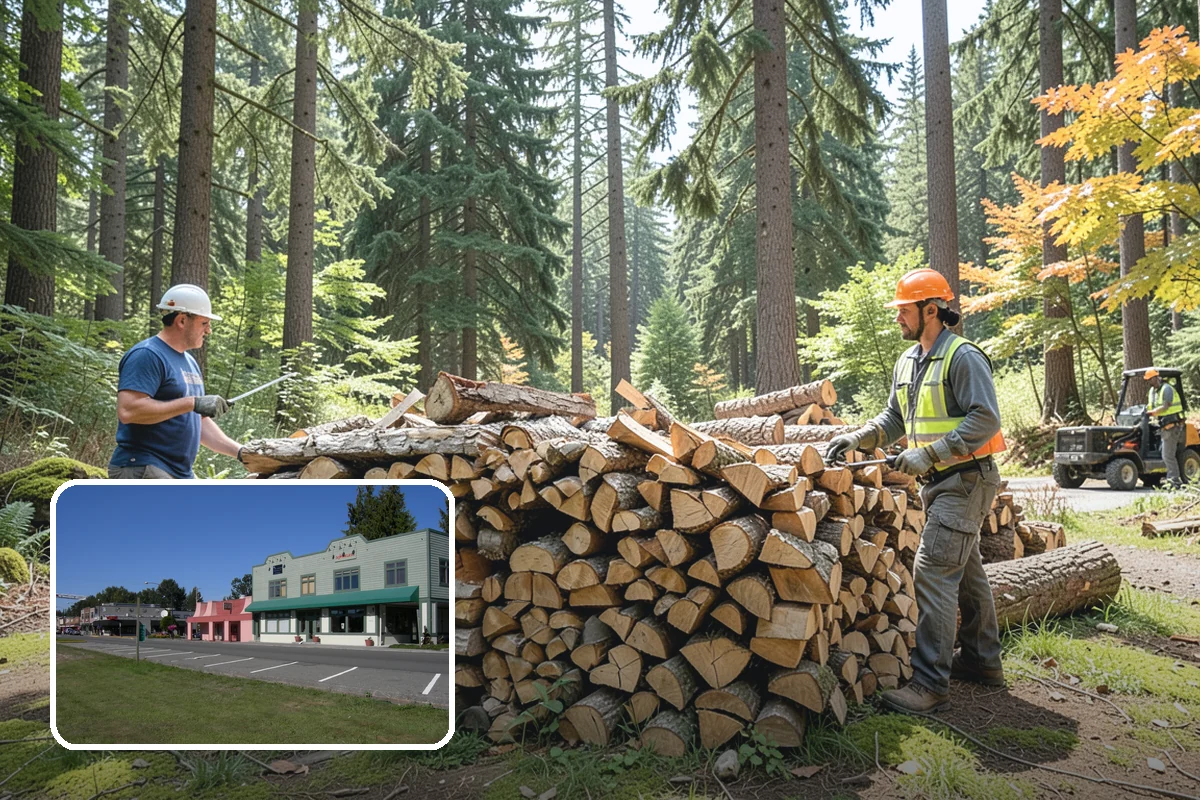 Firewood Organization in Snoqualmie, King County, WA - Turns a rotting heap into fast-drying stacks