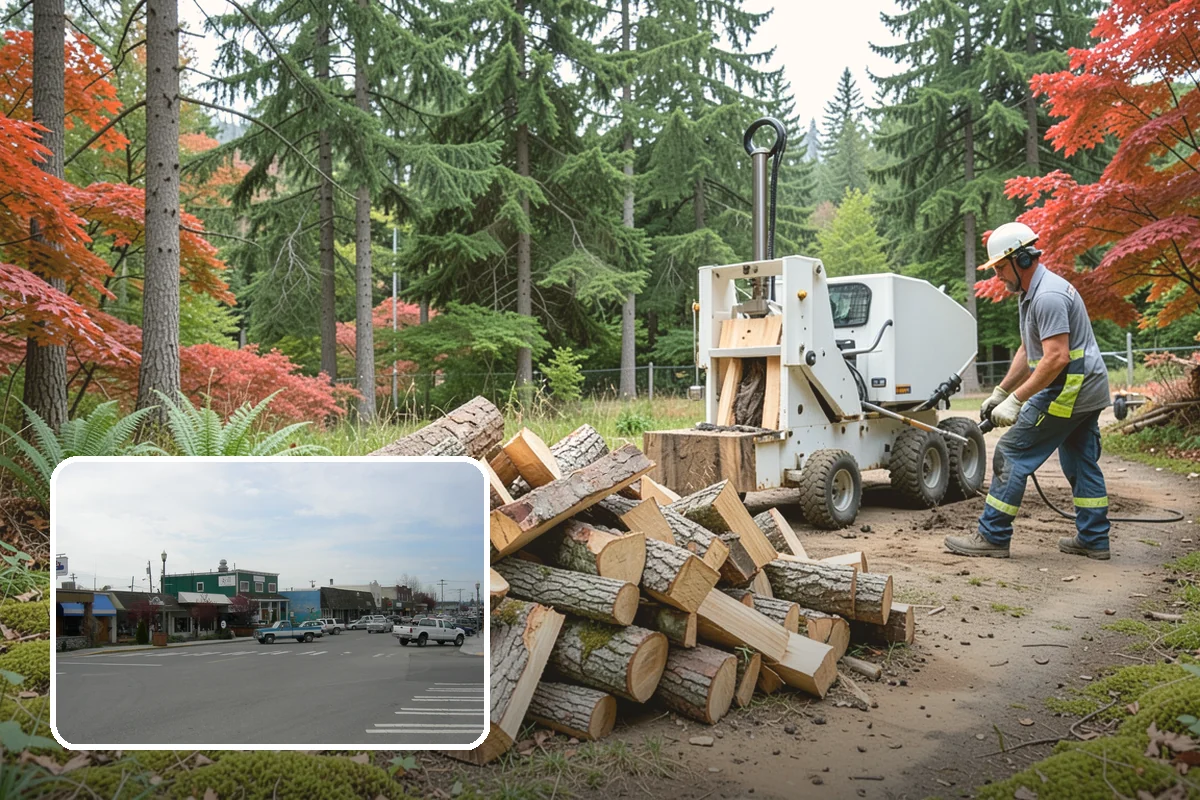Firewood Organization in Stanwood, Snohomish County, WA - Turns a rotting heap into fast-drying stacks