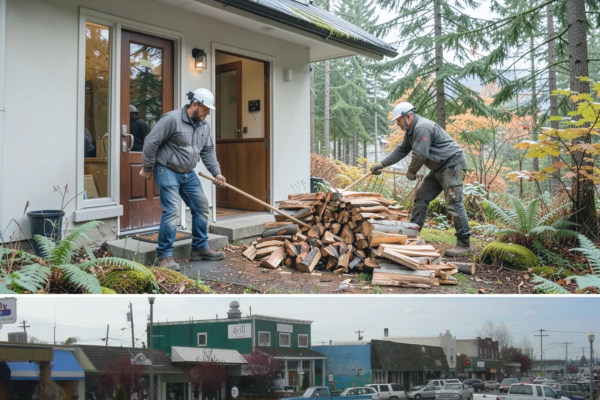 Firewood Organization in Stanwood, Snohomish County, WA - Organize your woodpile in spring or summer to give freshly sorted wood the dry months it needs.