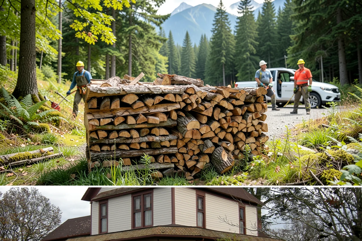 Firewood Organization in Sumner, Pierce County, WA - Organize your woodpile in spring or summer to give freshly sorted wood the dry months it needs.