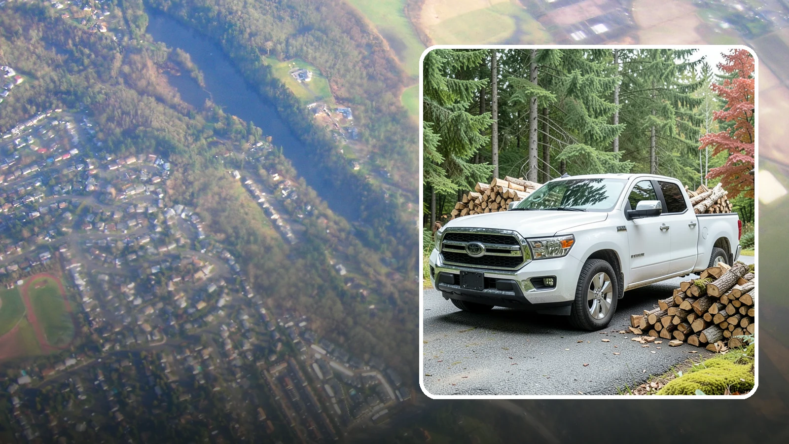 Firewood Pickup in Algona, King County, WA - Save on delivery by picking up seasoned, ready-to-burn firewood directly from our Pacific Northwest yard.