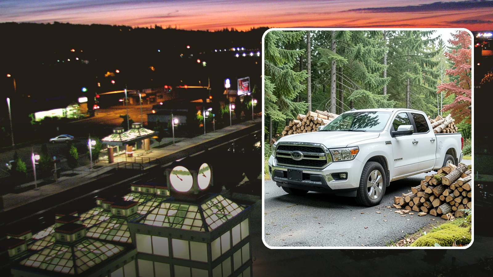 Firewood Pickup in Auburn, King County, WA - Save on delivery by picking up seasoned, ready-to-burn firewood directly from our Pacific Northwest yard.