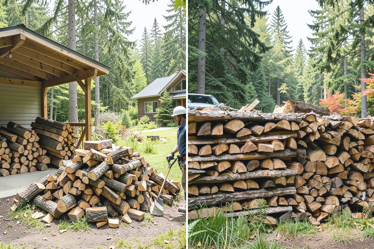 Firewood Pickup in Auburn, King County, WA - You order your quantity and choose pickup