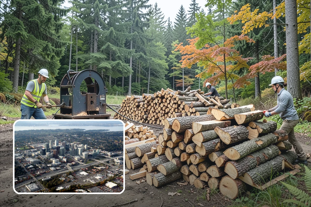 Firewood Pickup in Bellevue, King County, WA - No delivery fee for the biggest savings