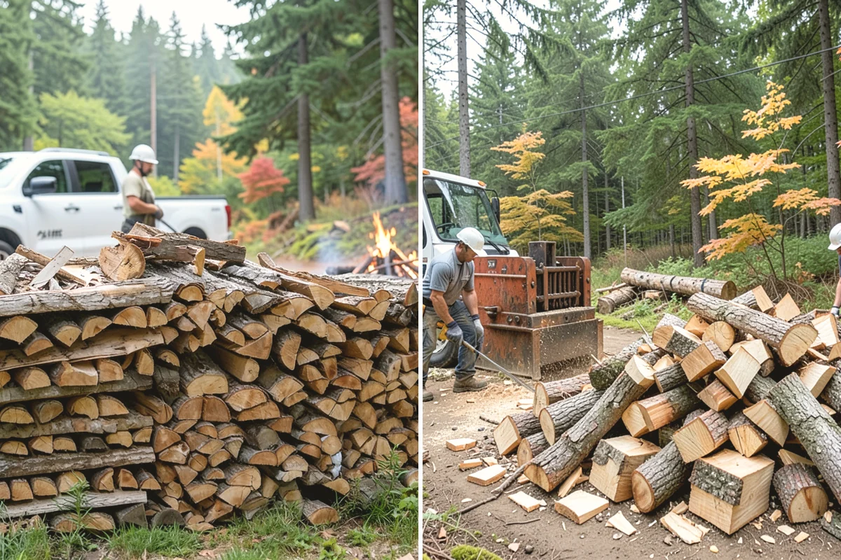 Firewood Pickup in Black Diamond, King County, WA - You order your quantity and choose pickup