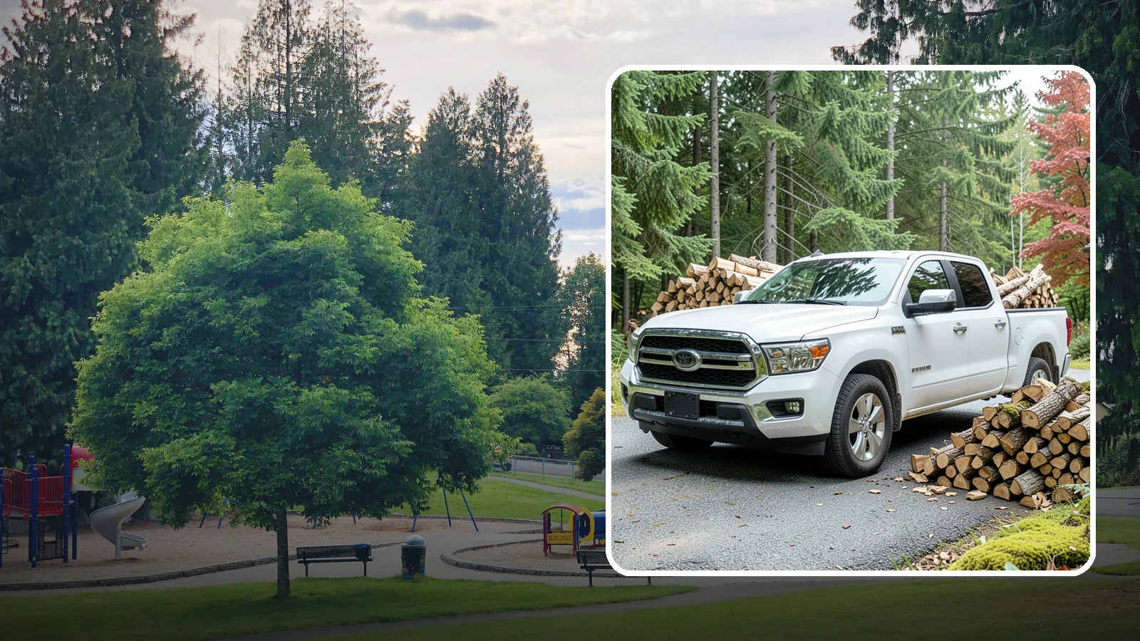 Firewood Pickup in Bonney Lake, Pierce County, WA - Save on delivery by picking up seasoned, ready-to-burn firewood directly from our Pacific Northwest yard.