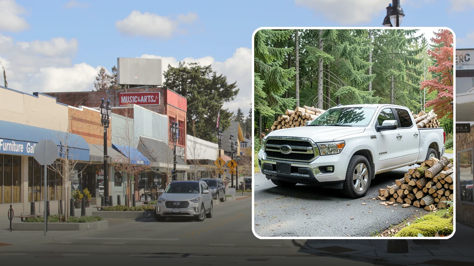 Firewood Pickup in Bothell, King County, WA - Save on delivery by picking up seasoned, ready-to-burn firewood directly from our Pacific Northwest yard.