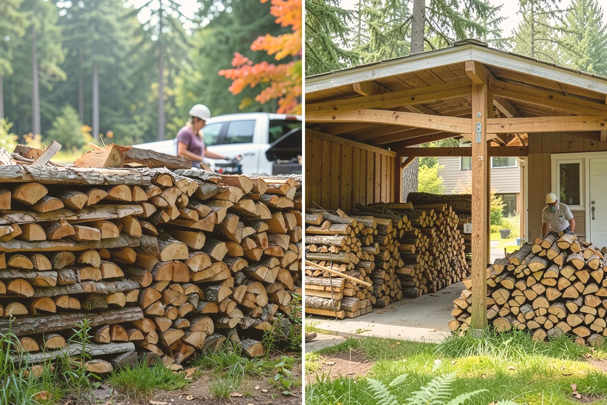 Firewood Pickup in Brier, Snohomish County, WA - You order your quantity and choose pickup