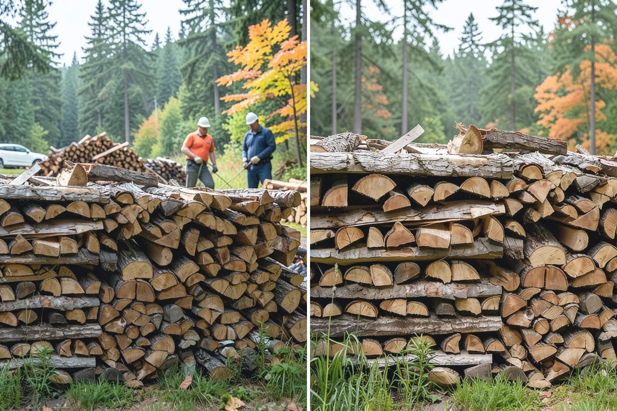 Firewood Pickup in Buckley, Pierce County, WA - You order your quantity and choose pickup
