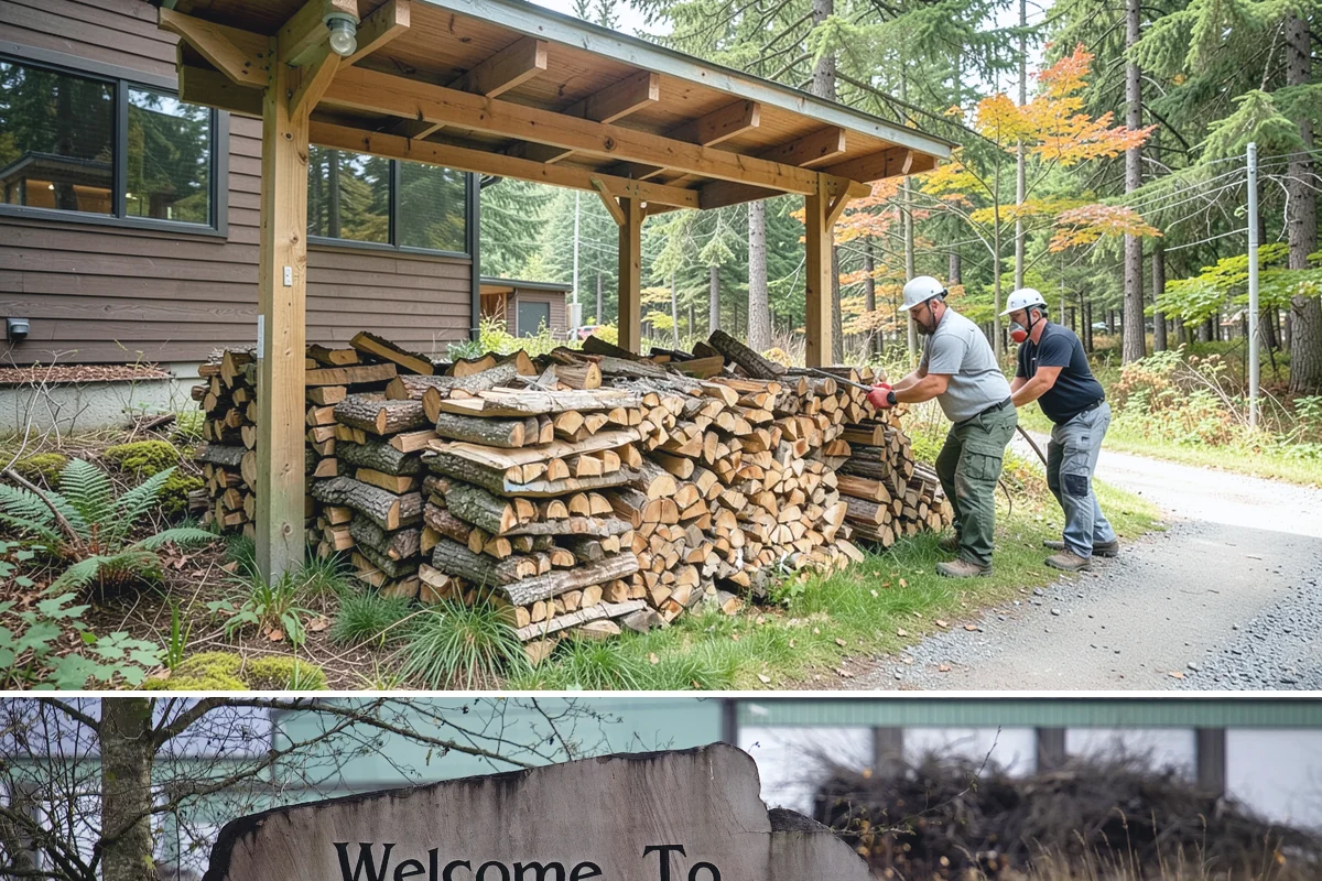 Firewood Pickup in Buckley, Pierce County, WA - Pickup is available year-round, but stock is freshest and most plentiful in late summer and fall.