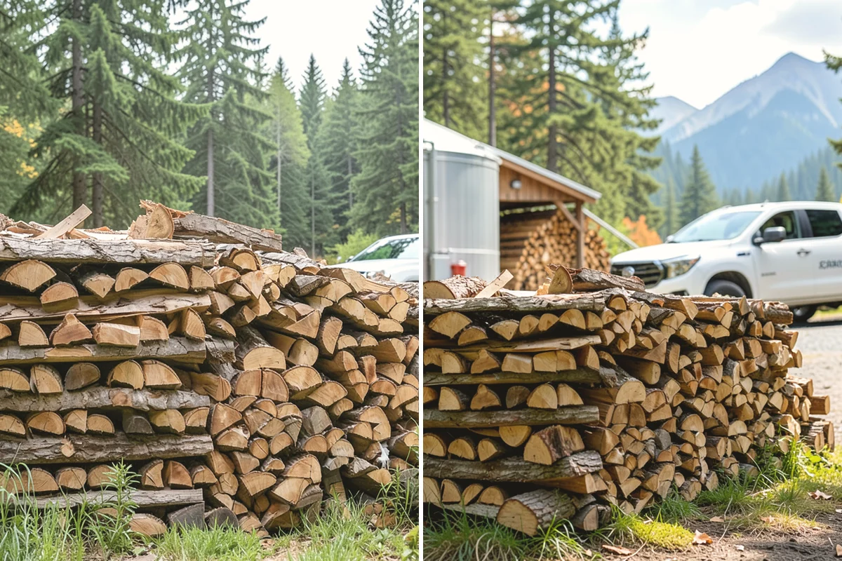 Firewood Pickup in Burien, King County, WA - You order your quantity and choose pickup