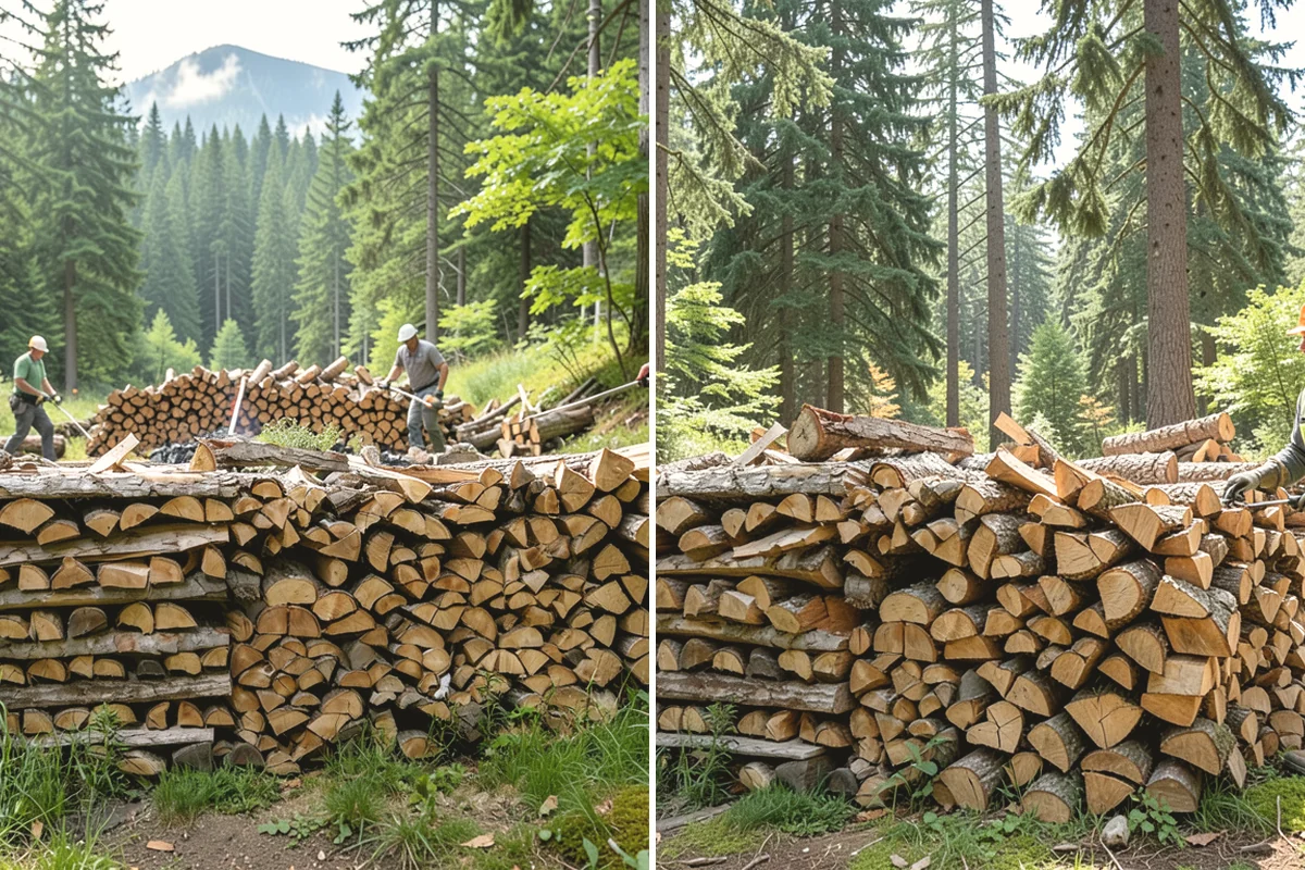 Firewood Pickup in Burlington, Skagit County, WA - You order your quantity and choose pickup