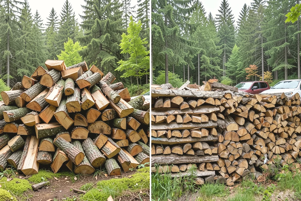 Firewood Pickup in Carbonado, Pierce County, WA - You order your quantity and choose pickup