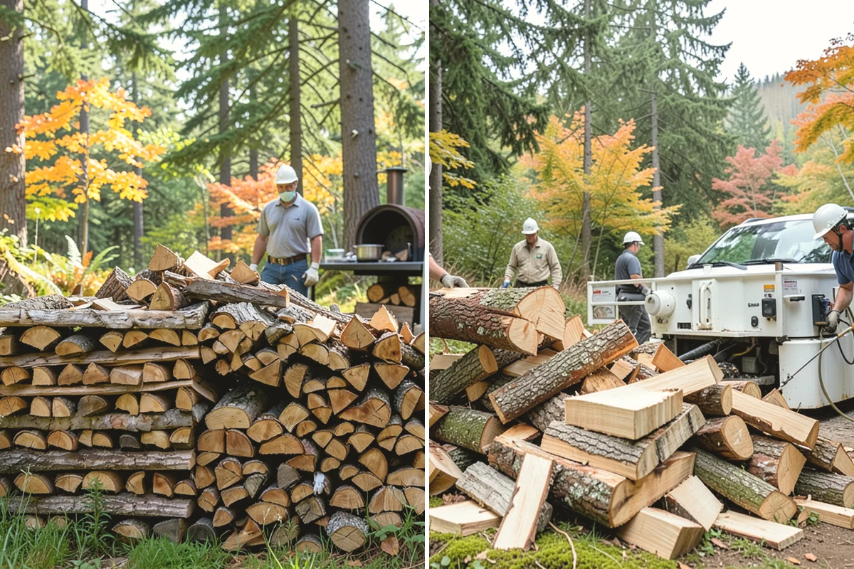 Firewood Pickup in Carnation, King County, WA - You order your quantity and choose pickup