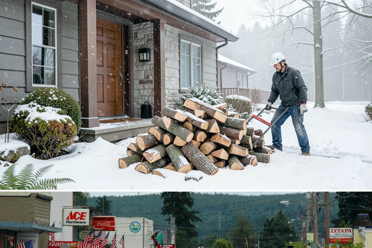 Firewood Pickup in Carnation, King County, WA - Pickup is available year-round, but stock is freshest and most plentiful in late summer and fall.