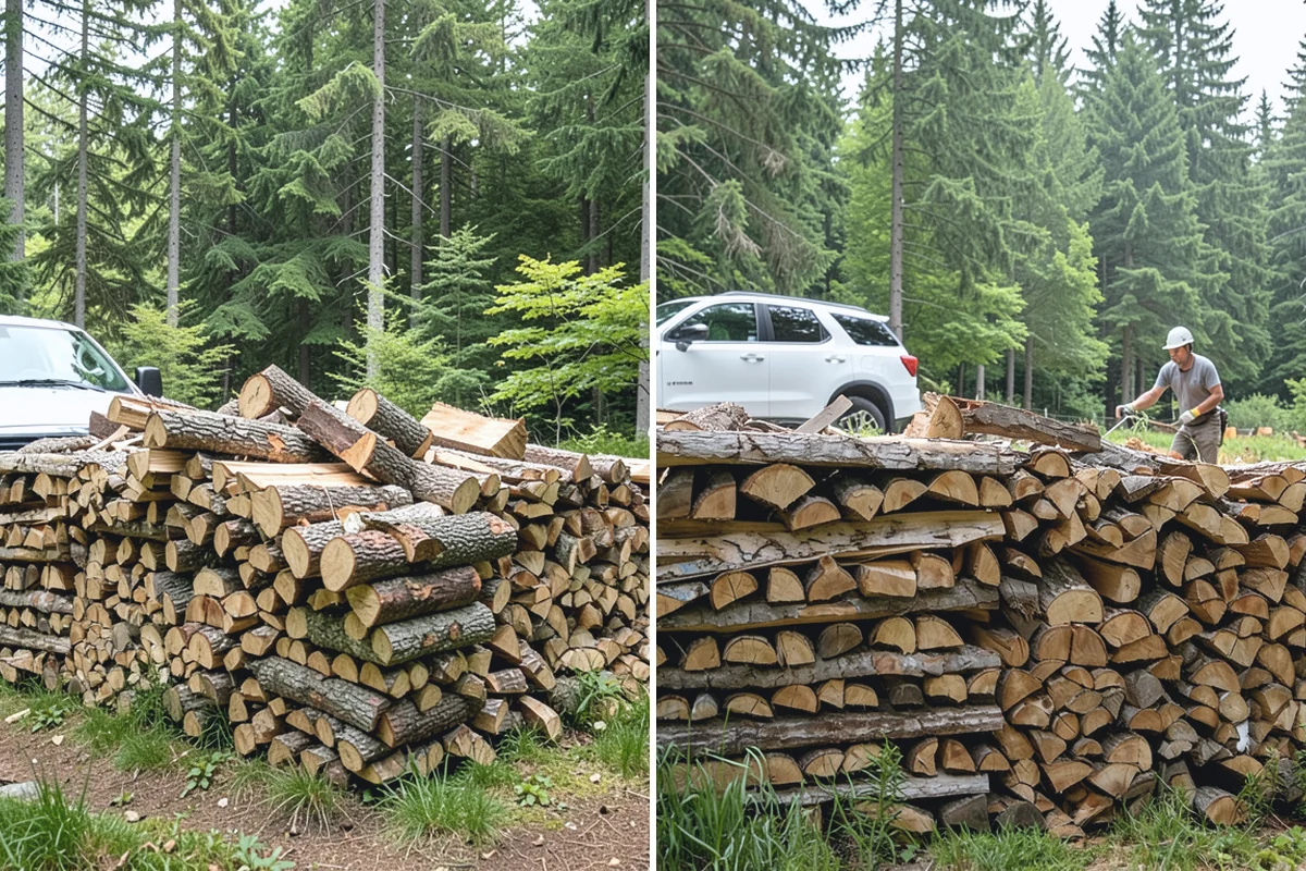 Firewood Pickup in Coupeville, Island County, WA - You order your quantity and choose pickup