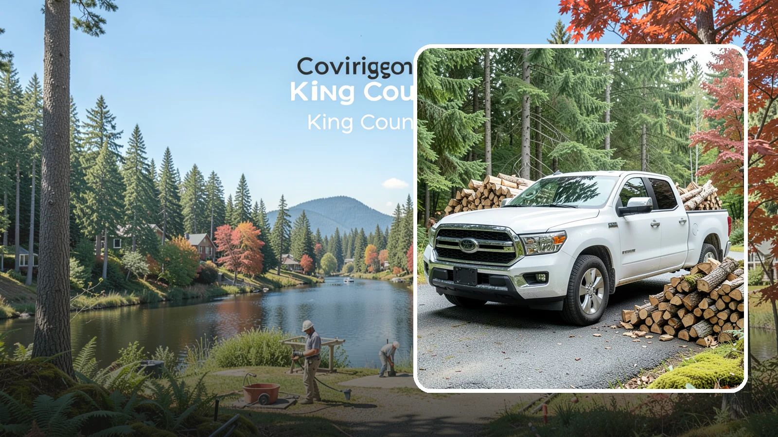 Firewood Pickup in Covington, King County, WA - Save on delivery by picking up seasoned, ready-to-burn firewood directly from our Pacific Northwest yard.