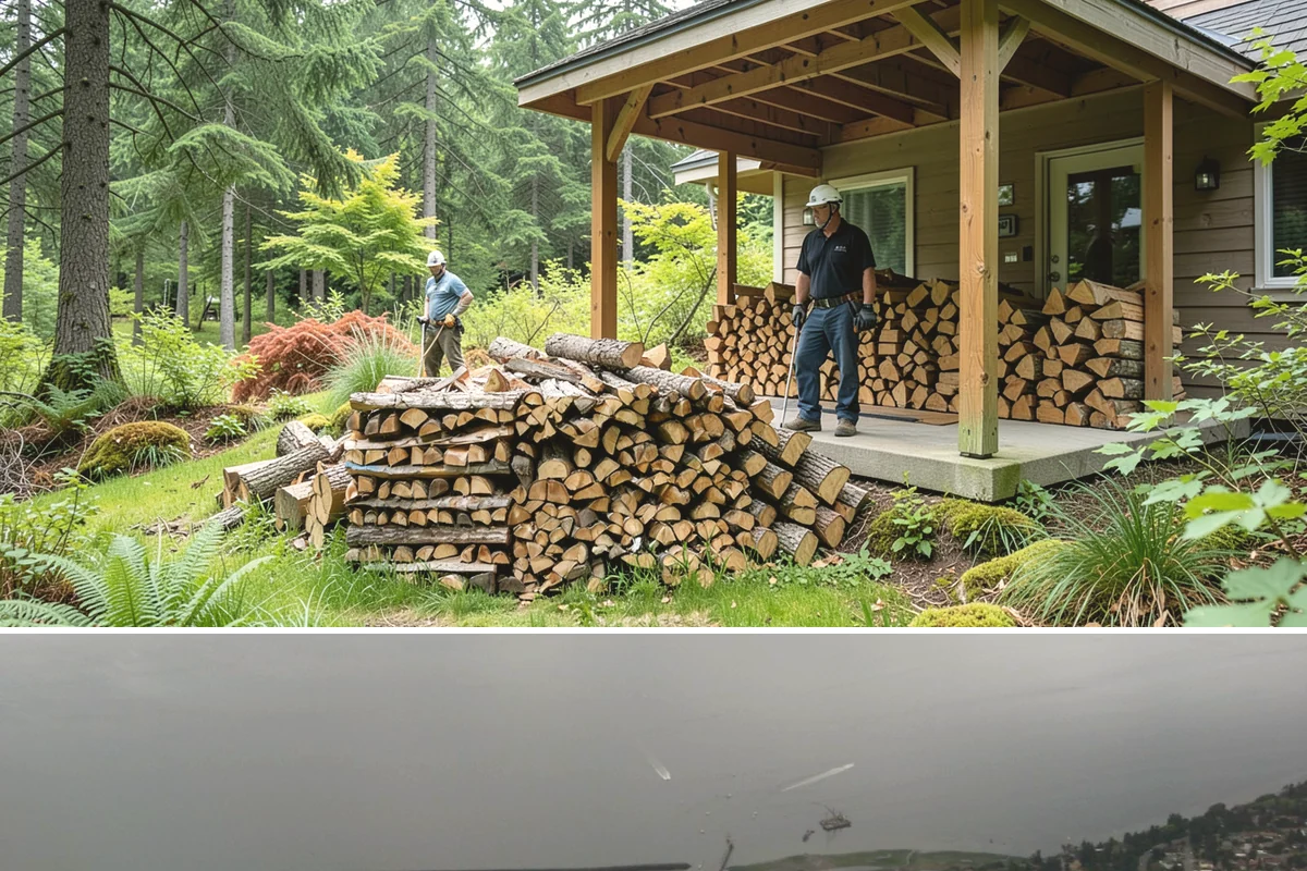 Firewood Pickup in Des Moines, King County, WA - Pickup is available year-round, but stock is freshest and most plentiful in late summer and fall.
