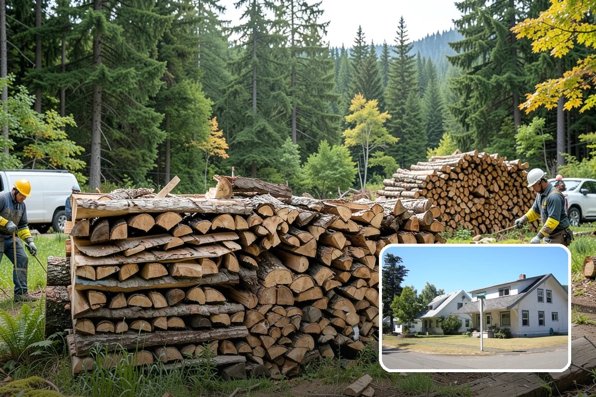 Firewood Pickup in DuPont, Pierce County, WA - No delivery fee for the biggest savings