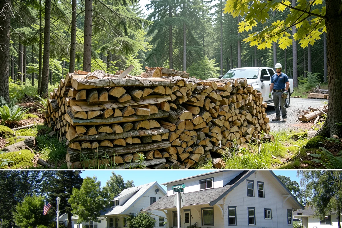 Firewood Pickup in DuPont, Pierce County, WA - Pickup is available year-round, but stock is freshest and most plentiful in late summer and fall.