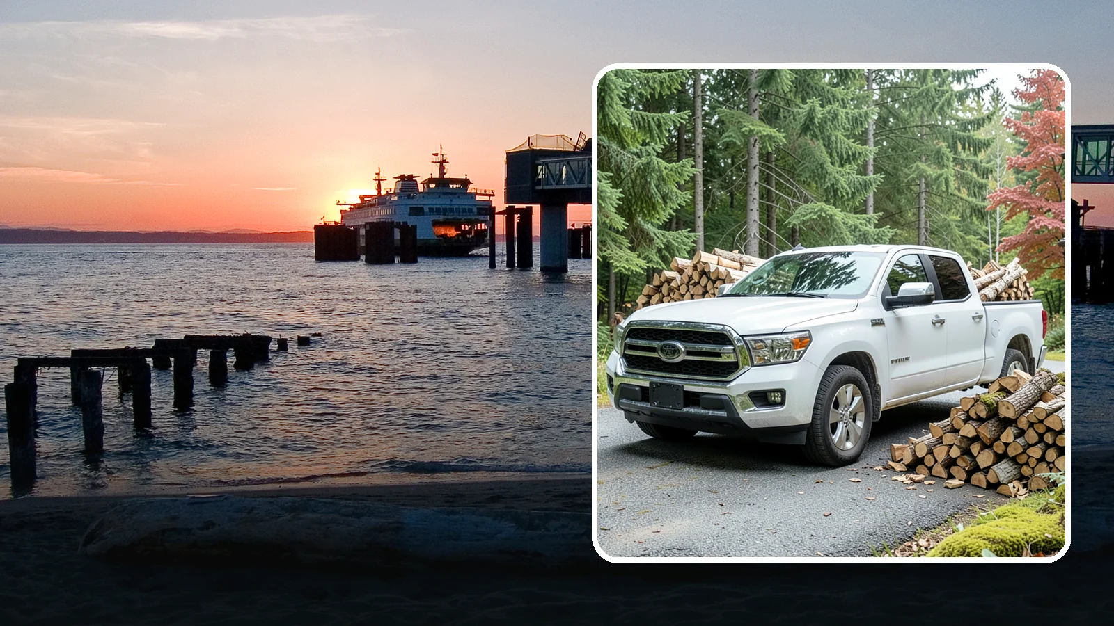 Firewood Pickup in Edmonds, Snohomish County, WA - Save on delivery by picking up seasoned, ready-to-burn firewood directly from our Pacific Northwest yard.