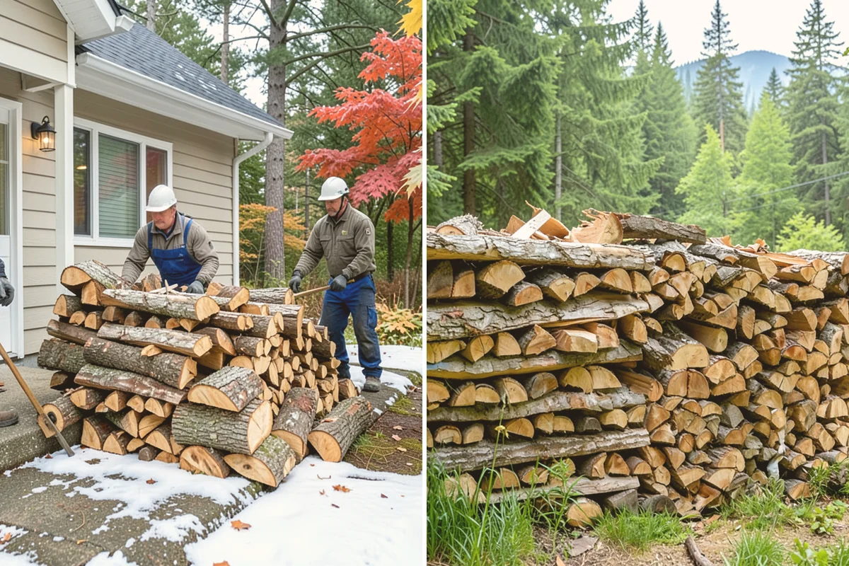 Firewood Pickup in Edmonds, Snohomish County, WA - You order your quantity and choose pickup