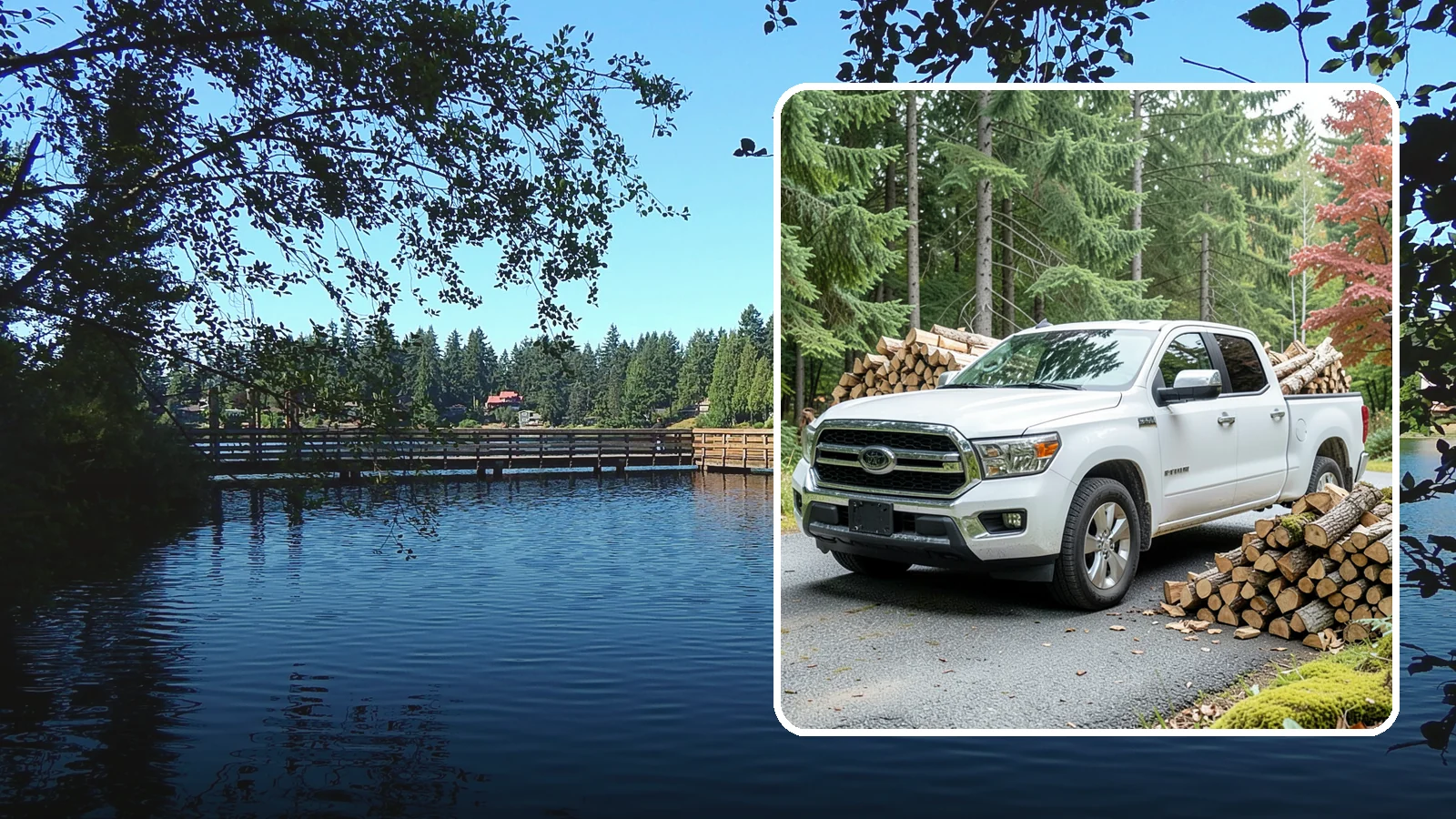 Firewood Pickup in Federal Way, King County, WA - Save on delivery by picking up seasoned, ready-to-burn firewood directly from our Pacific Northwest yard.