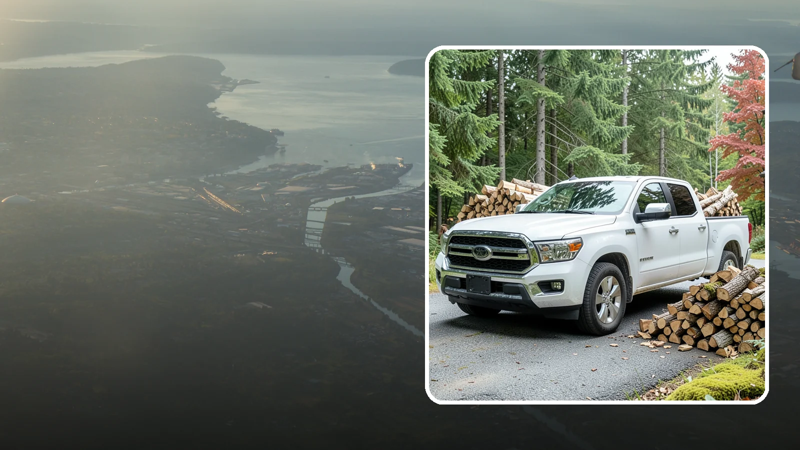 Firewood Pickup in Fife, Pierce County, WA - Save on delivery by picking up seasoned, ready-to-burn firewood directly from our Pacific Northwest yard.