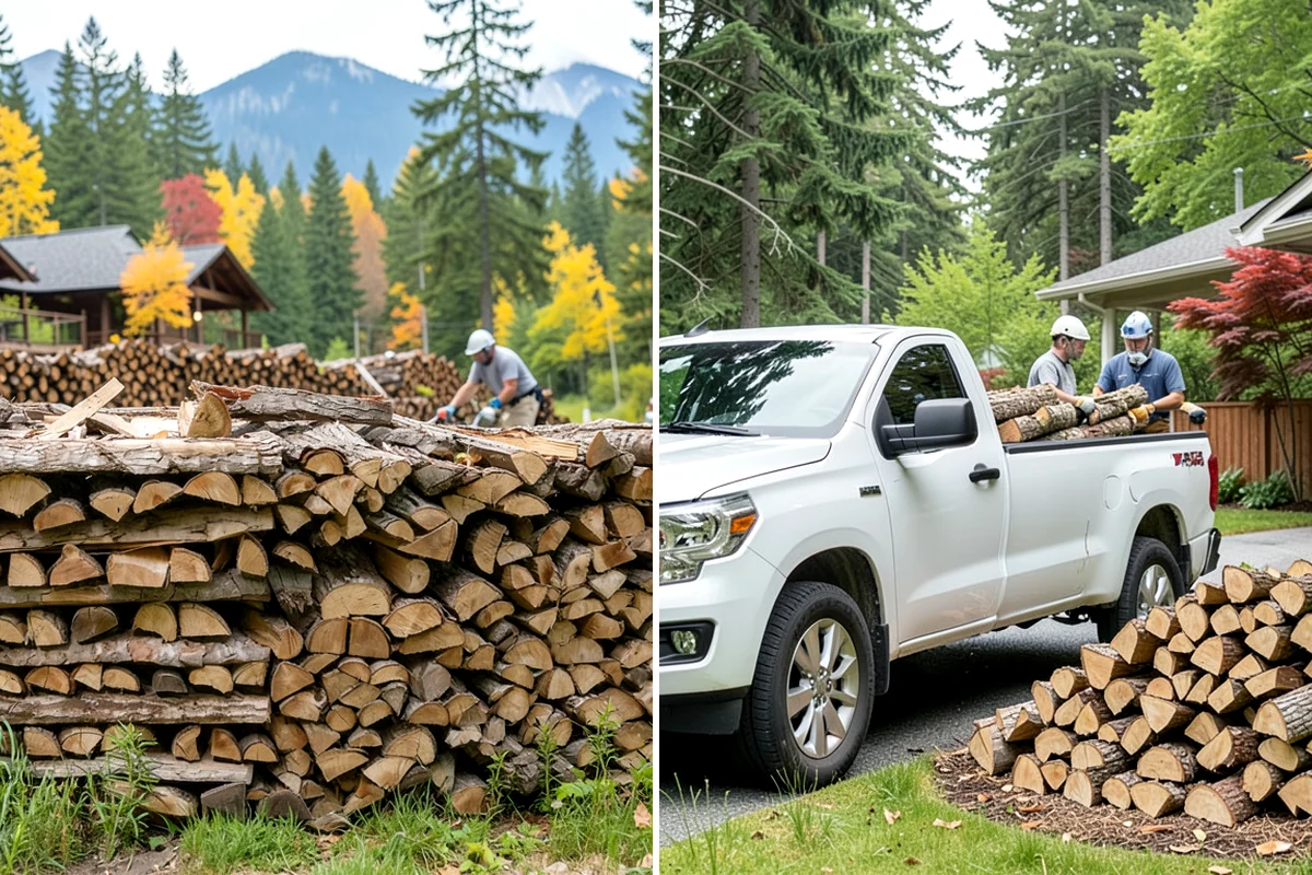 Firewood Pickup in Fircrest, Pierce County, WA - You order your quantity and choose pickup