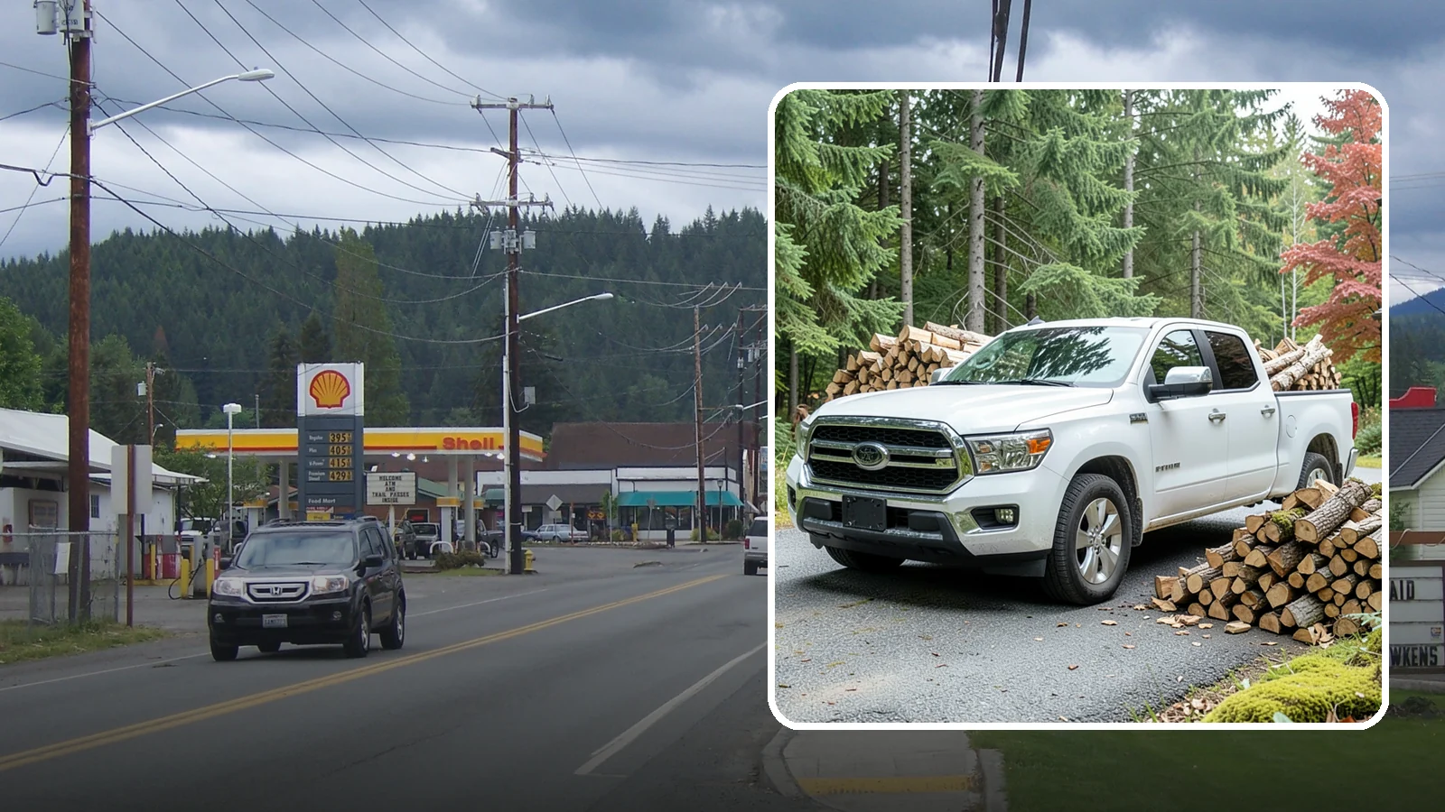 Firewood Pickup in Granite Falls, Snohomish County, WA - Save on delivery by picking up seasoned, ready-to-burn firewood directly from our Pacific Northwest yard.