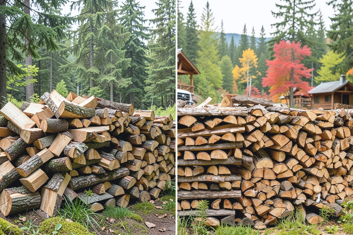 Firewood Pickup in Hamilton, Skagit County, WA - You order your quantity and choose pickup