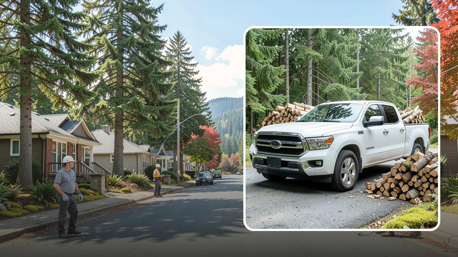 Firewood Pickup in Hunts Point, King County, WA - Save on delivery by picking up seasoned, ready-to-burn firewood directly from our Pacific Northwest yard.