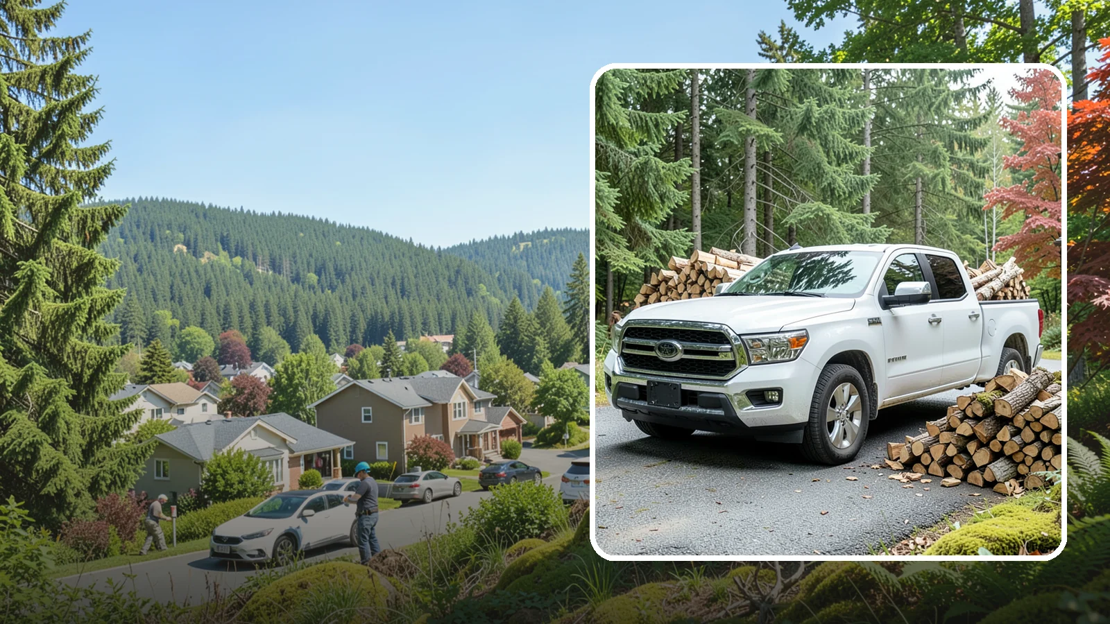 Firewood Pickup in Index, Snohomish County, WA - Save on delivery by picking up seasoned, ready-to-burn firewood directly from our Pacific Northwest yard.